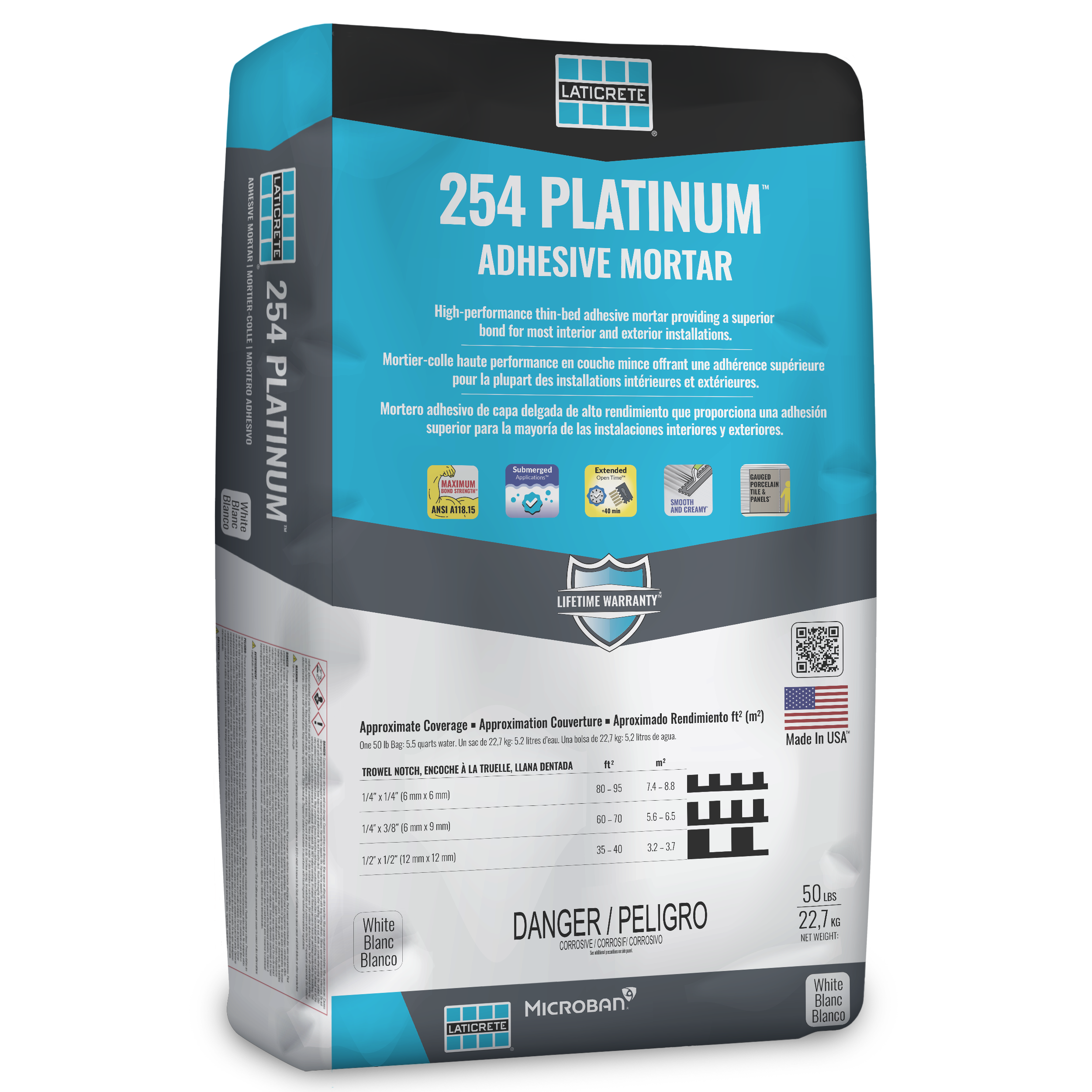 ThinSet Mortar 254 Platinum OneStep Thinset LATICRETE